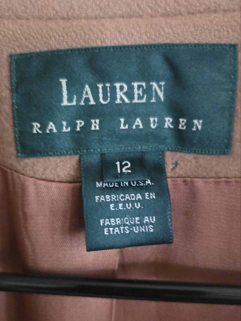 Vintage Ralph Lauren Single-Breasted Wool And Camel Blazer - Picture 2 of 10